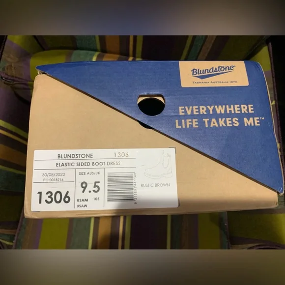 Blundstone nwt bl1306 1306 rustic brown boots AU 9.5 us men’s 10.5 - Picture 2 of 7